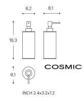 MEDIDAS DOSIFICADOR ENCIMERA ARCHITECT COSMIC
